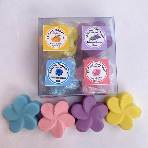 Mini Blossom ( 4 Mini Goat Milk Soaps)